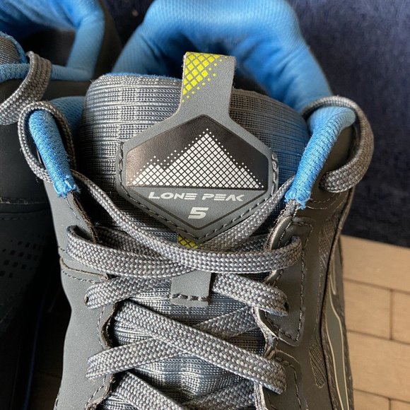 Altra Lone Peak 5 Trail AL0A4VQE431 Running Blue Gray Shoes Trail Mens Size 10 - Picture 7 of 12